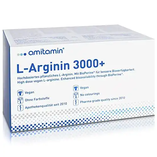 L-Arginin Amitamin 3000+ 120 Kapseln in Apothekenqualität
