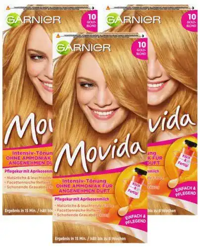 Haartönung Blond von Garnier – Pflege-Creme und Intensiv-Tönung