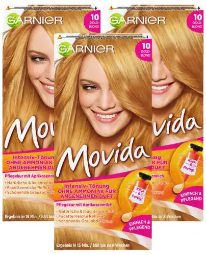 Haartönung Blond von Garnier – Pflege-Creme und Intensiv-Tönung