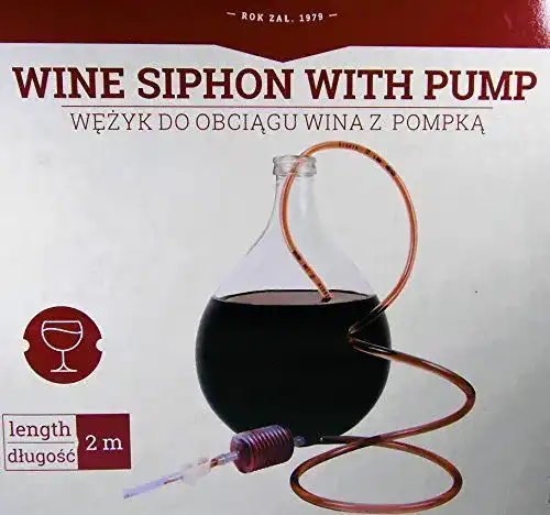 Weinheber Alcofermbrew mit Ansaugpumpe und Klemme, 2 Meter Schlauch