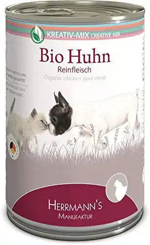 Herrmanns Bio Hundefutter Huhn 12er Pack für Hunde und Katzen