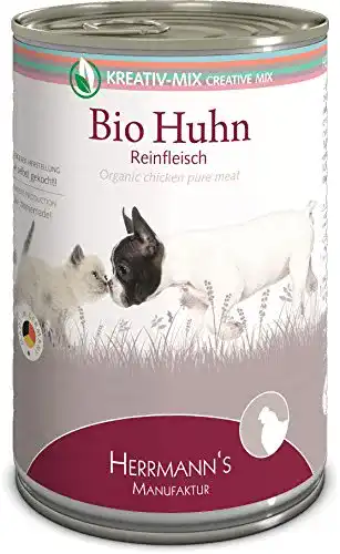 Herrmanns Bio Hundefutter Huhn 12er Pack für Hunde und Katzen