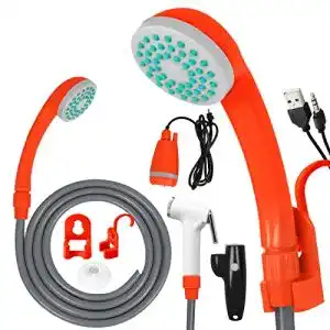 Campingdusche mit Pumpe von YRHome – Tragbare Dusche für Outdoor Aktivitäten