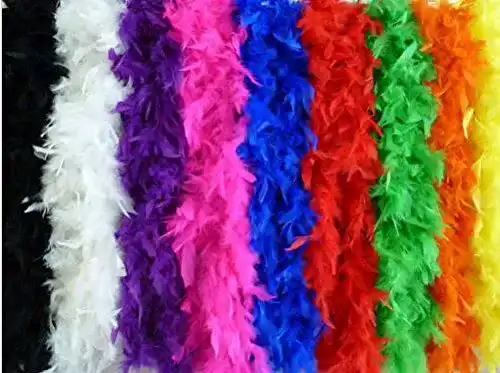 Federboa für Karneval und Kostümpartys in verschiedenen Farben und Dichten