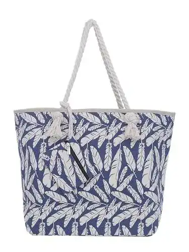 Strandtasche DonDon XXL für Familien mit Reißverschluss