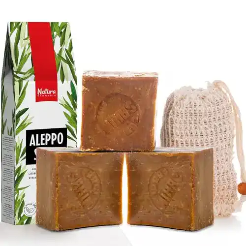 Olivenölseife Natura Germania Aleppo Seife 3x 200 g (600 g)