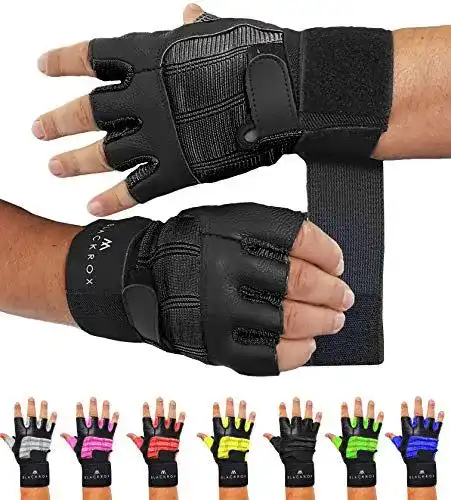Fitnesshandschuhe aus Leder von BLACKROX Strapazierfähige Qualität