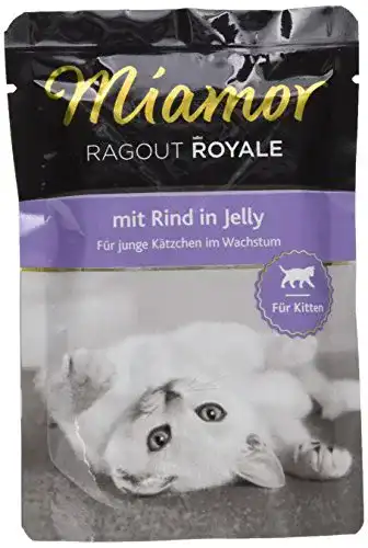 Miamor Ragout Royal Katzenfutter für Kätzchen mit Rind, 22er Pack