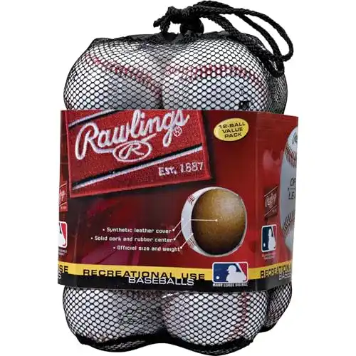 Baseball Rawlings OLB3BAG12 Set mit 12 offiziellen Ligabällen