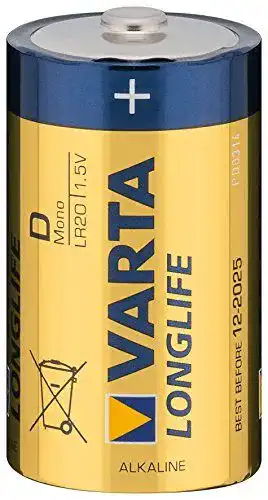 D-Batterien Varta 1,5V Zink-Kohle Mono im 6er Pack
