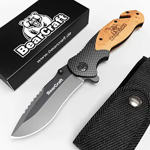 Klappmesser BearCraft Carbon Design mit kostenlosem eBook