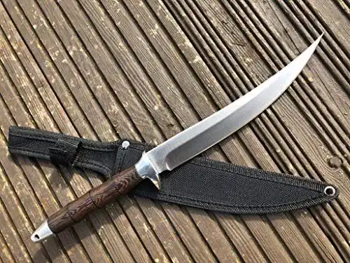 Perkin FB902A Jagdmesser mit Scheide und 420 Edelstahlklinge