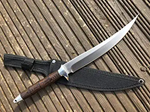 Perkin FB902A Jagdmesser mit Scheide und 420 Edelstahlklinge