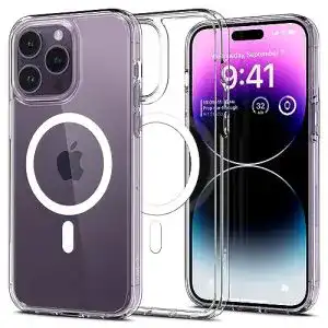 iPhone 14 Pro Hülle MagSafe Spigen Ultra Hybrid transparent