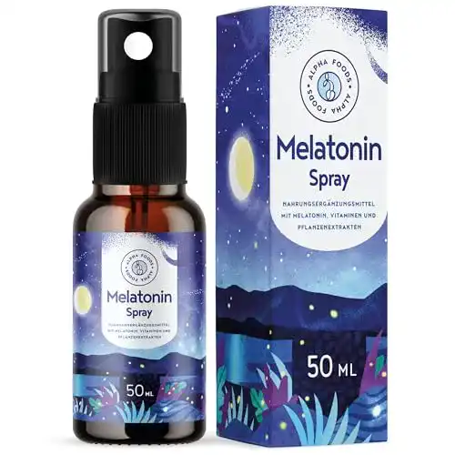 Melatonin Spray Alpha Foods – 400 Tage Vorrat – 50ml