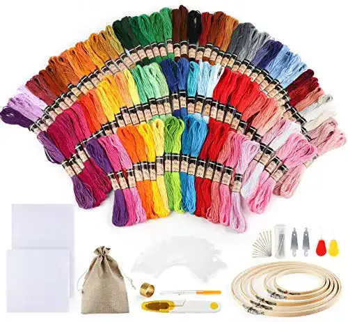 Stickset Homewit 100 Farben für Kreuzstich und Stickerei