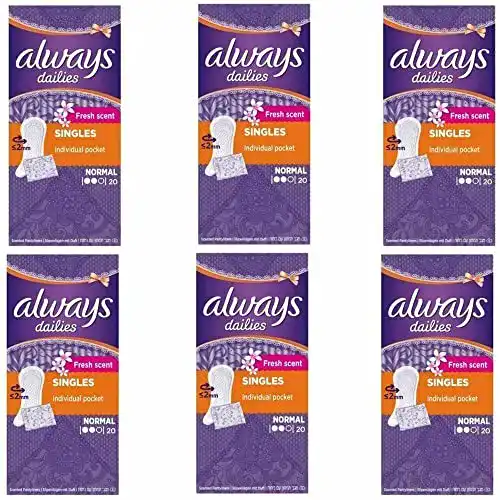 Always Slipeinlagen Dailies Singles Normal to Go Fresh