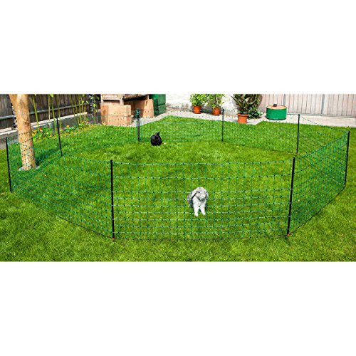 Hundezaun Camping Kerbl Pet Kaninchennetz 50 m, 65 cm Einzelspitze