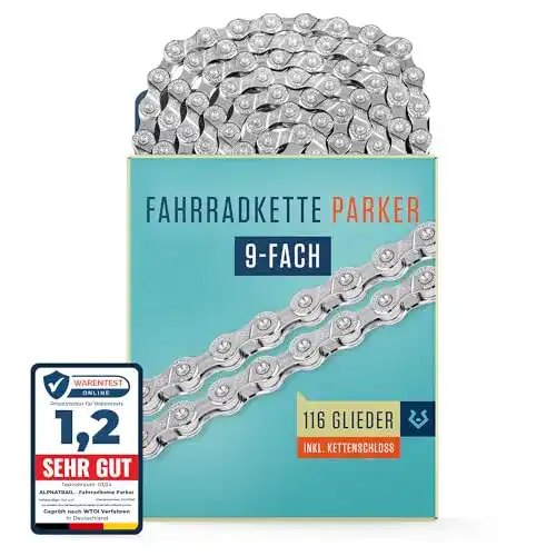 Fahrradkette Alphatrail 9-fach mit 116 Gliedern