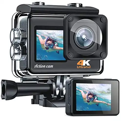 Unterwasserkamera CAMWORLD Action Cam 4K 24MP 30FPS bis 40 Meter