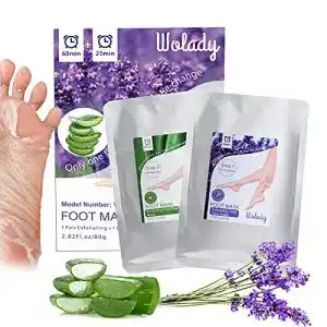 Fußmaske Wolady Fuss Peeling Maske 2 Paar Exfoliating Socken