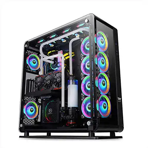 Thermaltake Core P8 TG PC-Gehäuse für E-ATX mit 3 gehärteten Glaspanelen