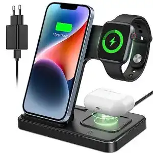 CAVN 3-in-1 kabelloses Ladegerät für iPhone, AirPods und Apple Watch