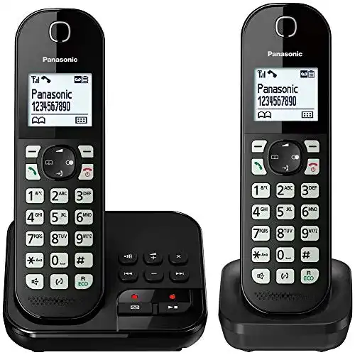 Schnurloses Telefon-Duo Panasonic KX-TGC462GB in Schwarz