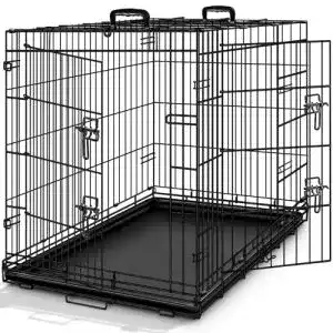 Hundekäfig Tresko 107 x 71 x 77 cm faltbar mit 2 Türen