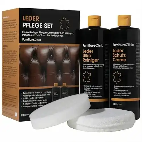 Auto Lederpflege Set von Furniture Clinic für Fahrzeuge und Möbel