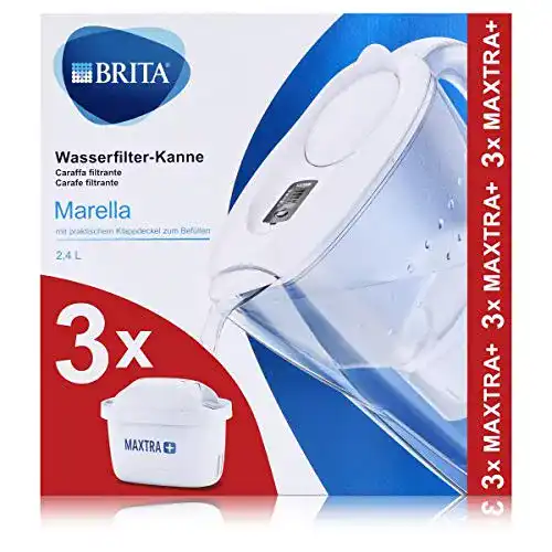 Brita-Wasserfilter Brita Marella Cool mit drei Kartuschen
