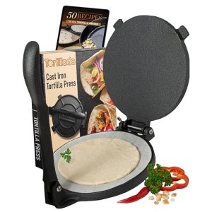 Tortilla-Presse Tortillada aus Gusseisen für Tortillas und Quesadillas