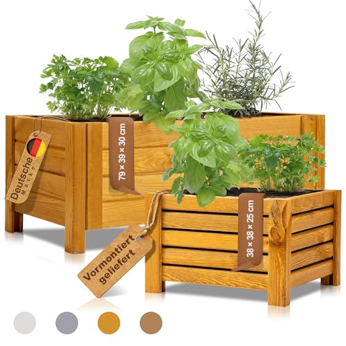 Blumenkasten aus Holz von BooGardi in verschiedenen Farben und Größen