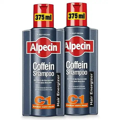Alpecin Coffein-Shampoo C1, 2 x 375 ml für Männer