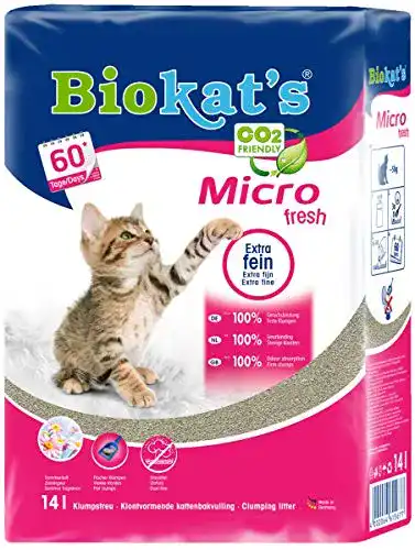 Katzenklumpstreu Gimborn Biokat Micro Fresh PE 14 L