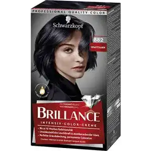 Silber Haarfarbe Brillance Intensiv-Color-Creme 882 im 3er Pack