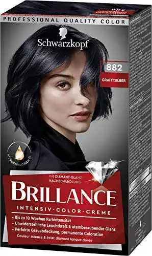 Silber Haarfarbe Brillance Intensiv-Color-Creme 882 im 3er Pack
