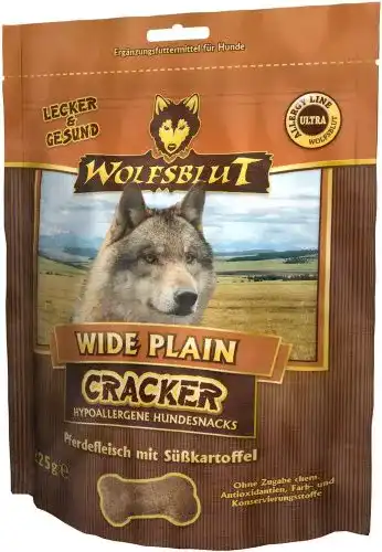 Wolfsblut Wide Plain Cracker 225 g mit Pferd – Getreidefreies Hundefutter
