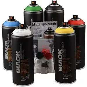 Montana Sprühdosen Set Black für Graffiti und Street Art