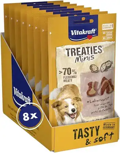 Hundeleberwurst Vitakraft Treaties Minis Hundeleckerli mit hohem Fleischanteil