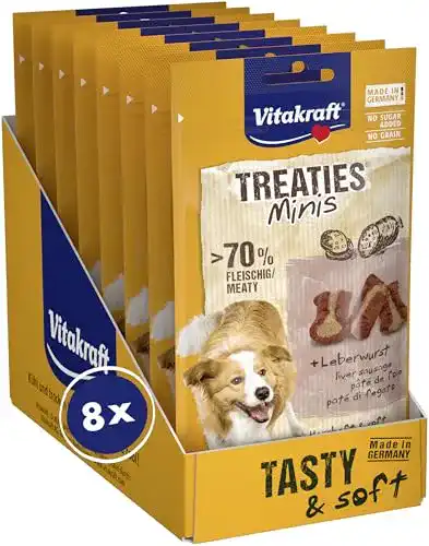 Hundeleberwurst Vitakraft Treaties Minis Hundeleckerli mit hohem Fleischanteil
