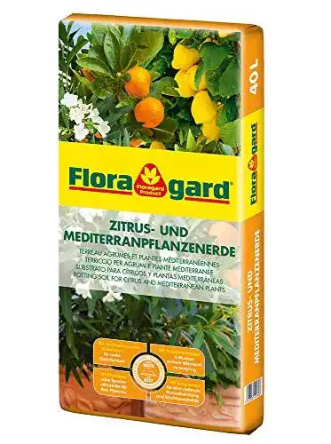 Zitruserde von Floragard für Zitrus- und Mediterranpflanzen, 40 Liter
