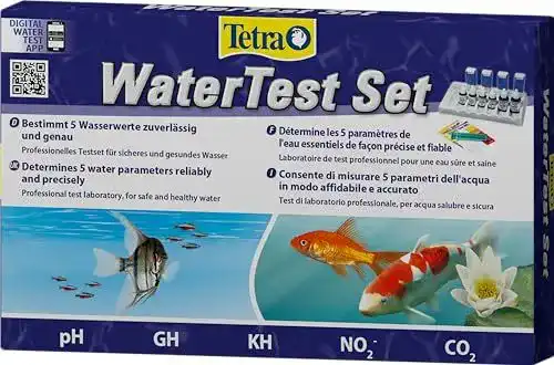Tetra WasserTest Set für Aquarien und Gartenteiche zur Wasserwertbestimmung