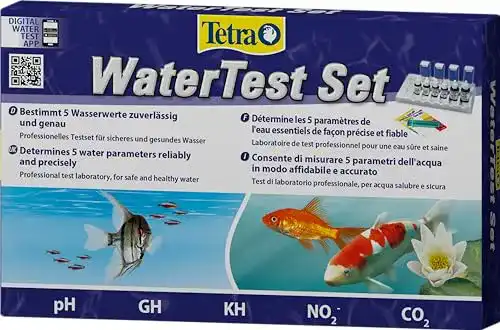 Tetra WasserTest Set für Aquarien und Gartenteiche zur Wasserwertbestimmung