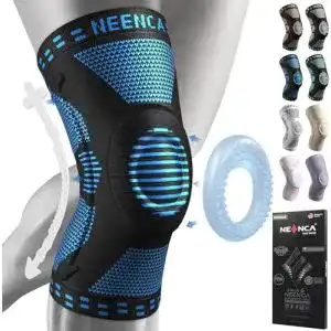 Neenca Kniebandage mit Patella Gel Pads und Seitenstabilisatoren