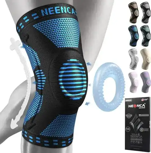 Neenca Kniebandage mit Patella Gel Pads und Seitenstabilisatoren
