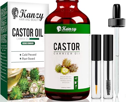 Rizinusöl Kanzy Bio Kaltgepresst 100ml – Organisches Rizinusöl