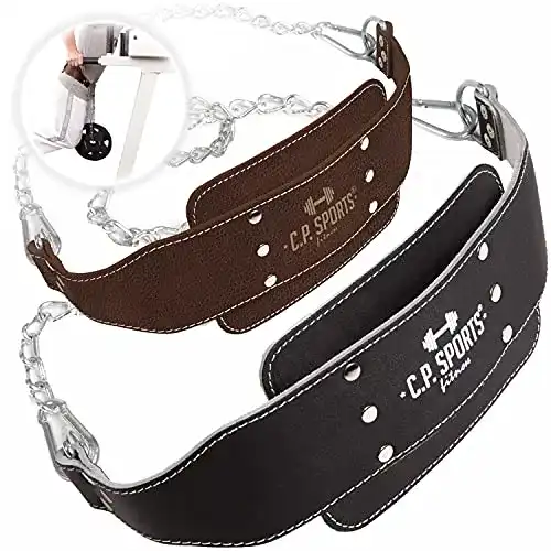 C.P. Sports Dip Gürtel aus Leder für Kraftsportler