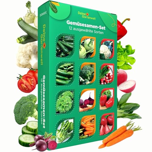 Gemüsesamen Set mit 12 Sorten für den eigenen Garten