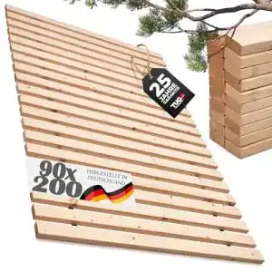 Rollrost 90×200 cm von Tuga – Holztech Lattenrost aus Vollholz